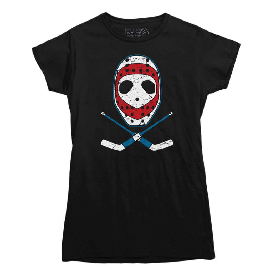 Retro Montreal Hockey Goalie Mask T-shirt - Rocket Factory Apparel