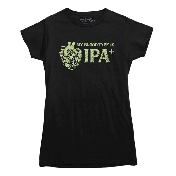 My Blood Type is IPA Positive T-shirt - Rocket Factory Apparel