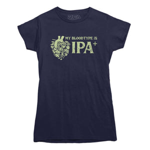 My Blood Type is IPA Positive T-shirt - Rocket Factory Apparel