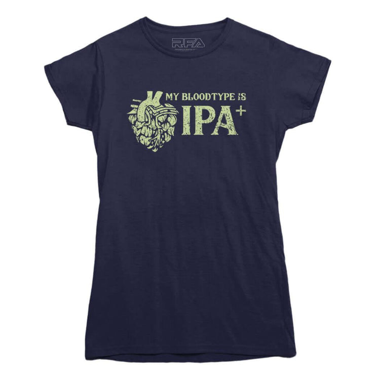My Blood Type is IPA Positive T-shirt - Rocket Factory Apparel
