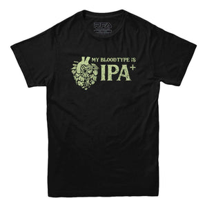 My Blood Type is IPA Positive T-shirt - Rocket Factory Apparel