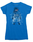 NASA Lander Astronaut Diagram T-shirt - | Rocket Factory Apparel - Rocket Factory Apparel