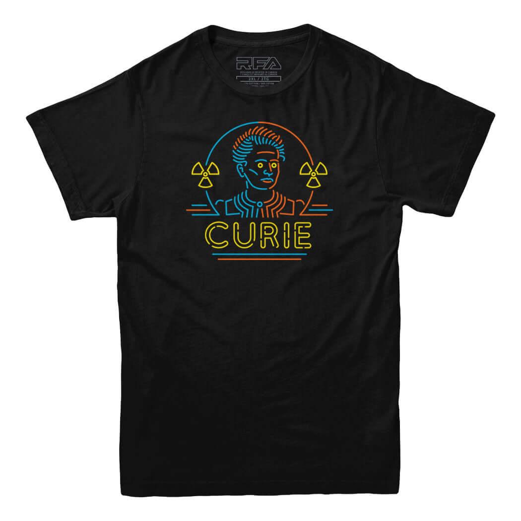 Neon Marie Curie T-shirt - Rocket Factory Apparel