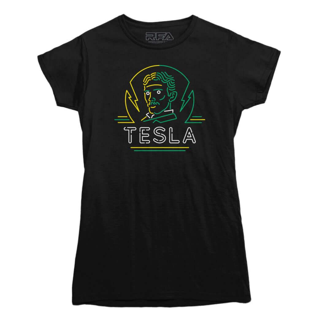 Neon Tesla T-shirt - Rocket Factory Apparel