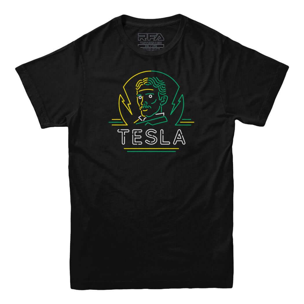 Neon Tesla T-shirt - Rocket Factory Apparel