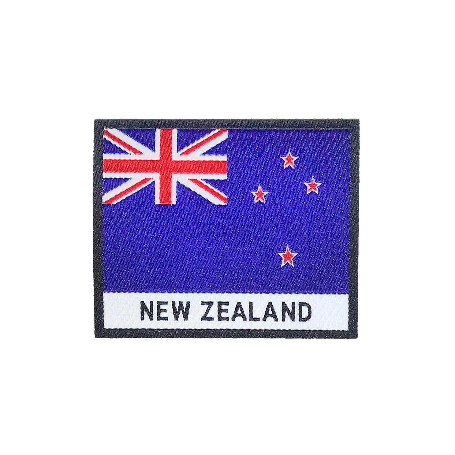 New Zealand Flag Iron On Patch - Rocket Factory Apparel