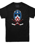 Retro New York Hockey Goalie Mask T-shirt - Rocket Factory Apparel