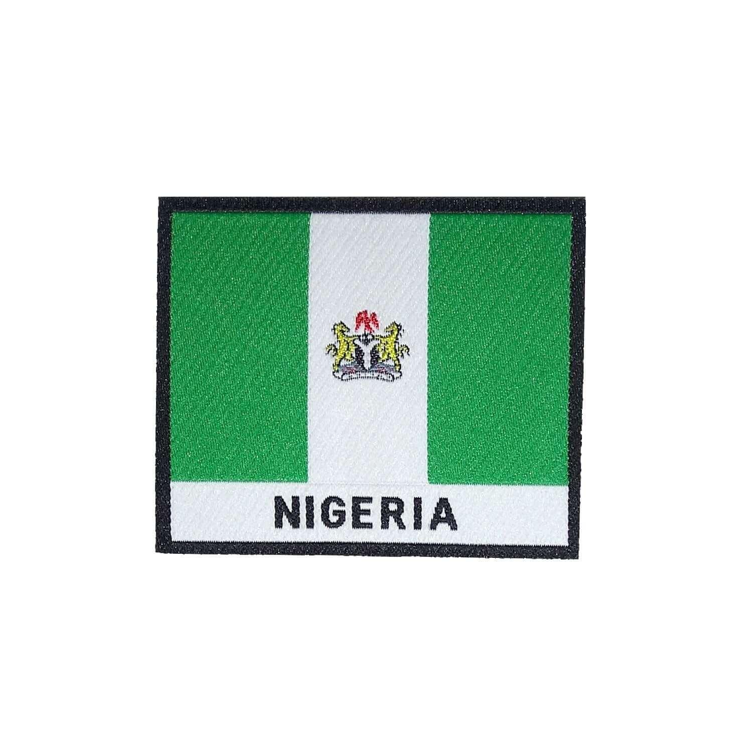 Nigeria Flag Iron On Patch - Rocket Factory Apparel