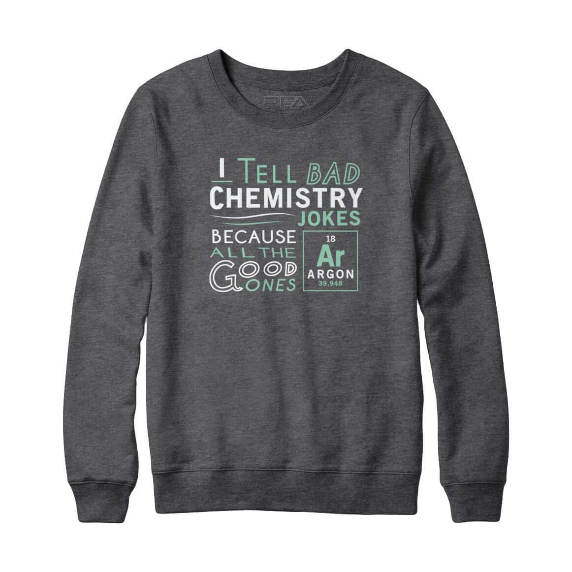 Argon Chemistry Joke Hoodie Sweatshirt - Rocket Factory Apparel