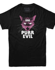 Purr Evil Cat T-shirt - Rocket Factory Apparel