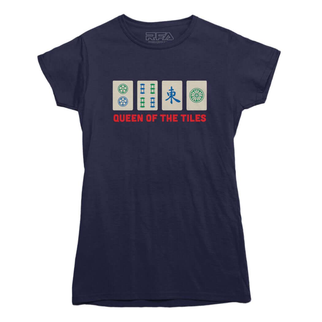 Queen of the Tiles Mahjong T-shirt - Rocket Factory Apparel
