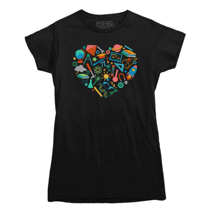 S.T.E.M. Heart T-shirt - Rocket Factory Apparel