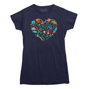 S.T.E.M. Heart T-shirt - Rocket Factory Apparel