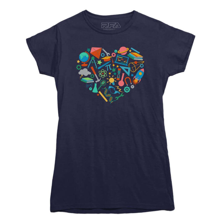 S.T.E.M. Heart T-shirt - Rocket Factory Apparel