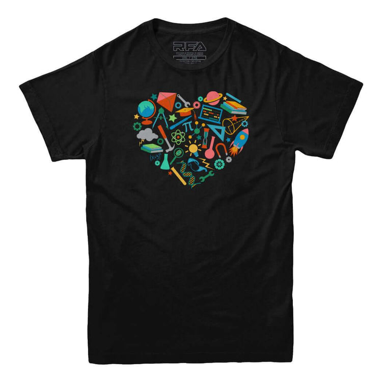 S.T.E.M. Heart T-shirt - Rocket Factory Apparel
