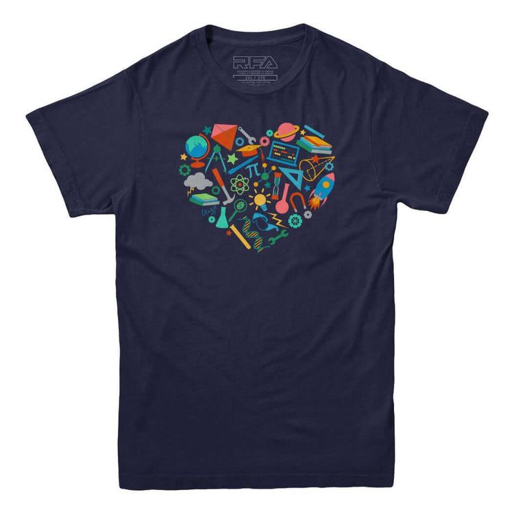 S.T.E.M. Heart T-shirt - Rocket Factory Apparel