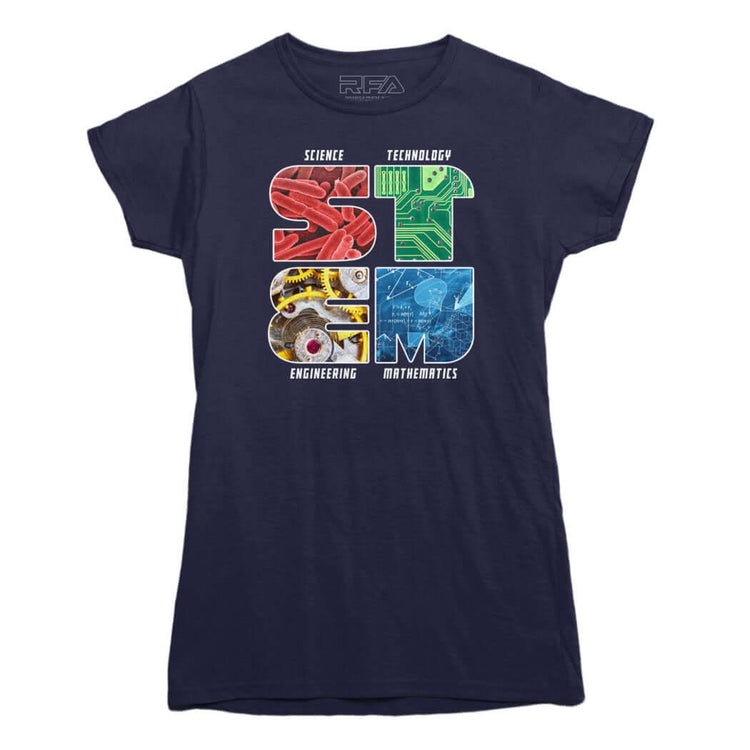 STEM Photo Letters T-shirt - Rocket Factory Apparel