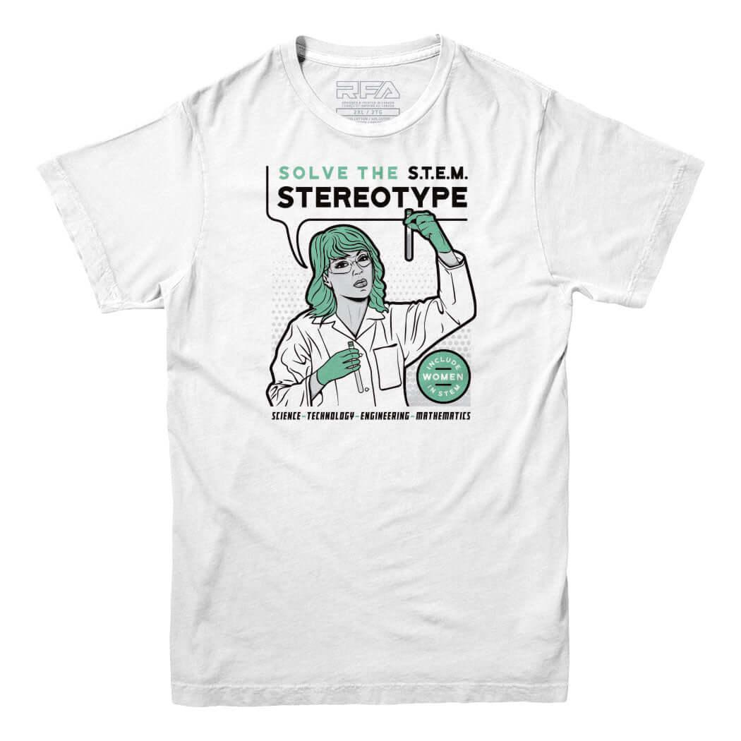 Solve the STEM Stereotype T-shirt - Rocket Factory Apparel