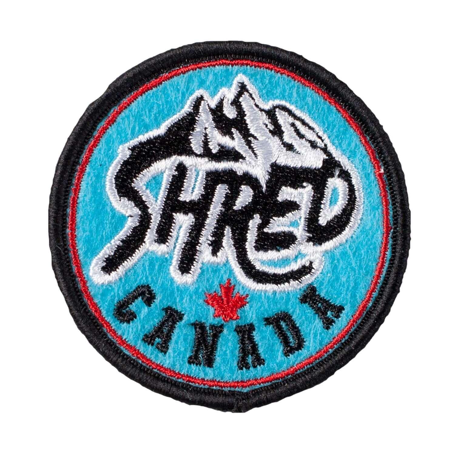 Shred Canada Iron On Patch - Rocket Factory Apparel