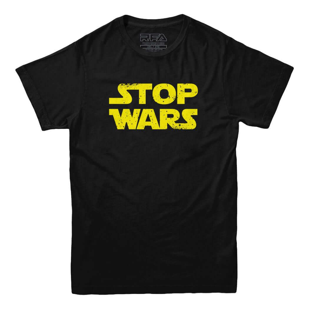 Stop Wars Logo T-shirt - Rocket Factory Apparel