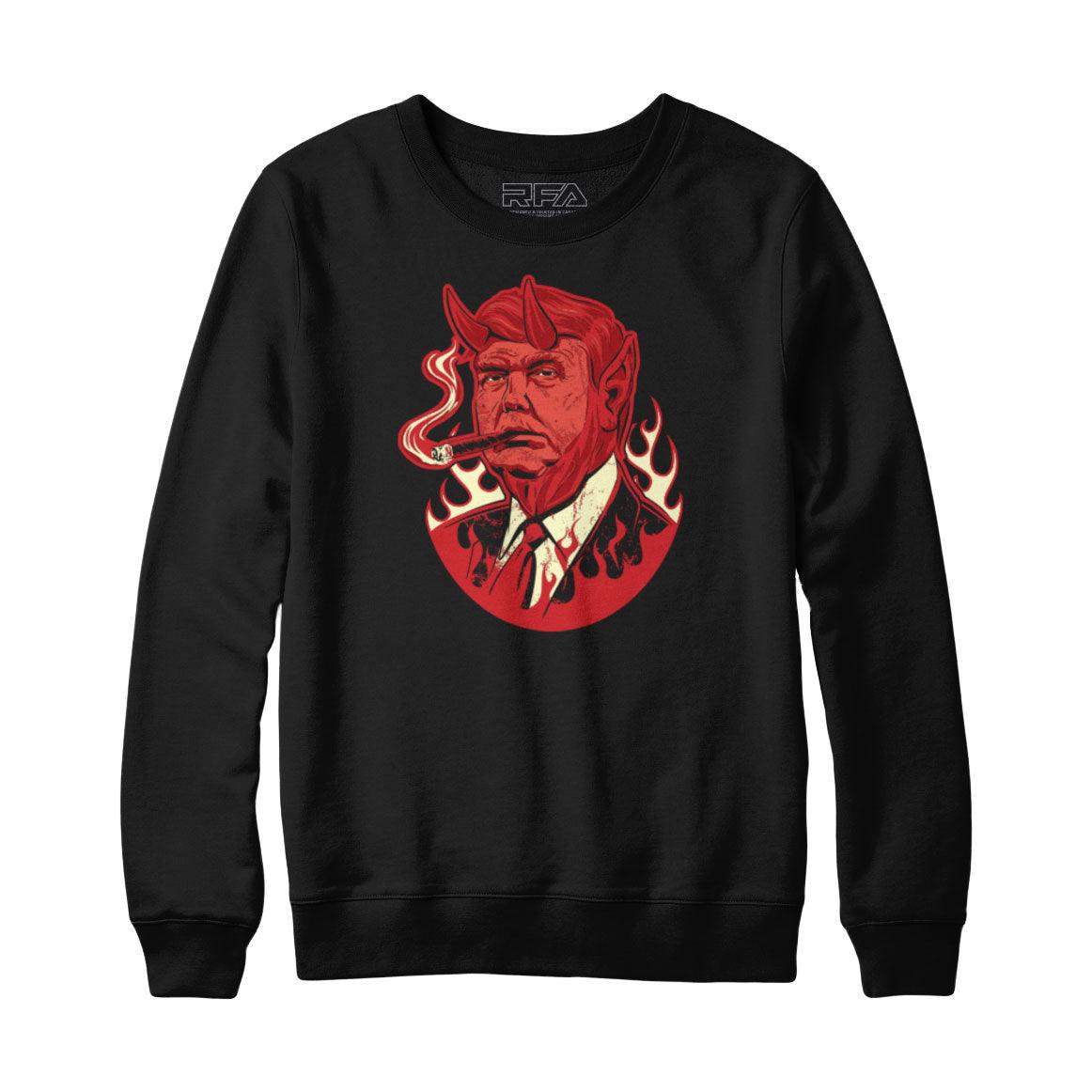 Trump Devil Sweatshirt Hoodie - Rocket Factory Apparel