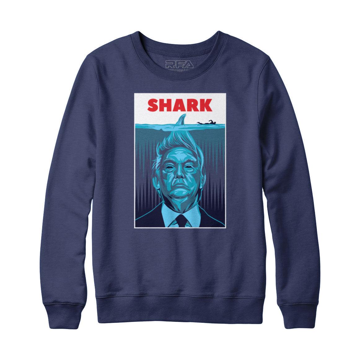 Trump Shark Sweatshirt - Rocket Factory Apparel