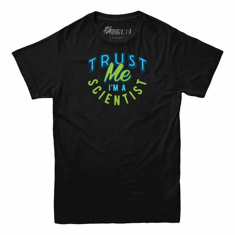 Trust Me I'm A Scientist Mens Black Tee