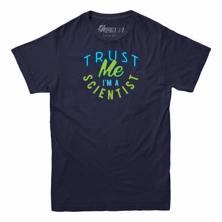Trust Me I'm A Scientist Mens Navy Tee