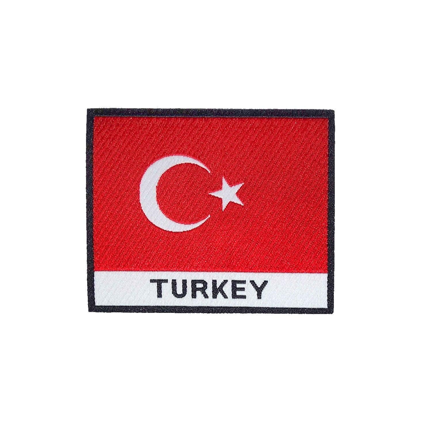 Turkey Flag Iron On Patch - Rocket Factory Apparel
