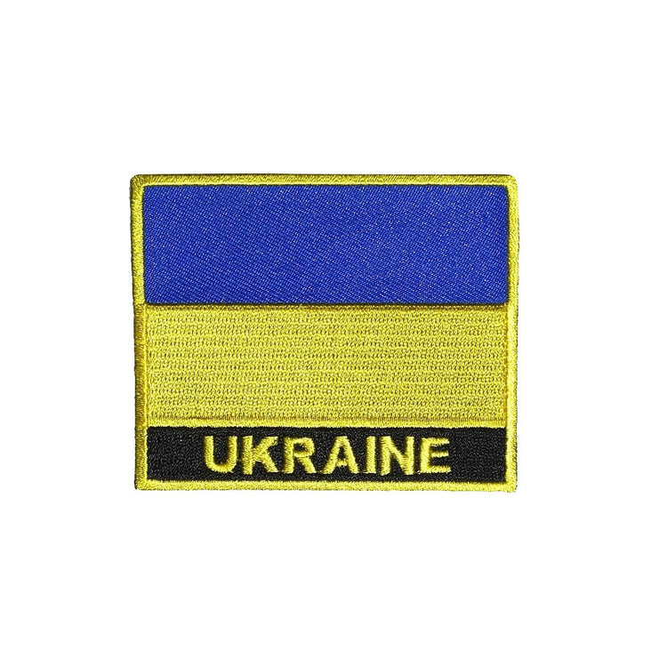 Ukraine Flag Iron On Patch - Rocket Factory Apparel