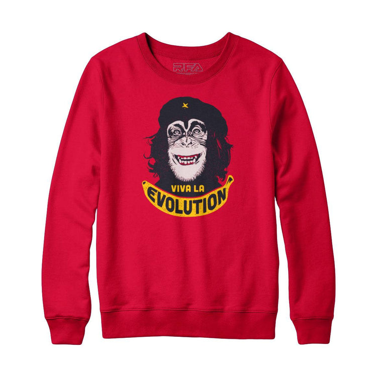 Viva La Evolution Sweatshirt Hoodie - Rocket Factory Apparel