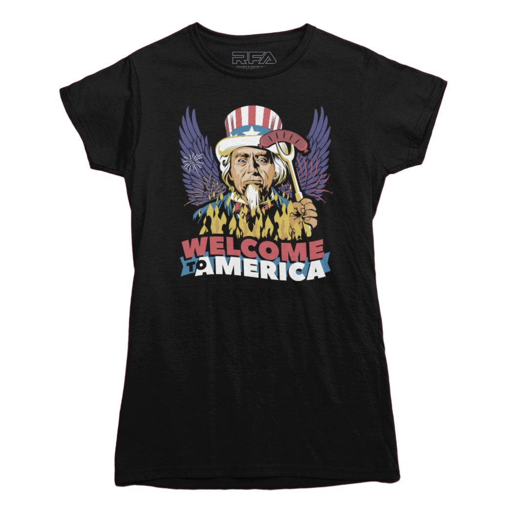 Welcome To America T-shirt - Rocket Factory Apparel