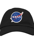 NASA Meatball Logo Black Dad Cap